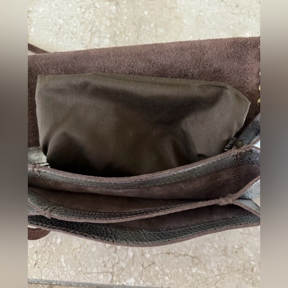 Campomaggi Teodorano Silver Metallic Leather Crossbody Shoulder Bag RARE HTF - Picture 9 of 16